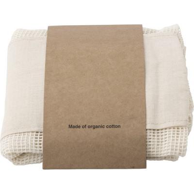 Organic cotton bag for fruits and vegetables, 3 pcs