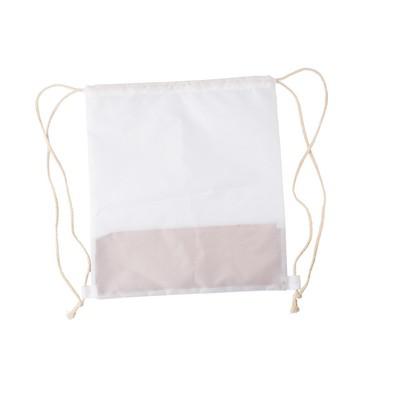 RPET and cork drawstring bag with cotton drawstrings