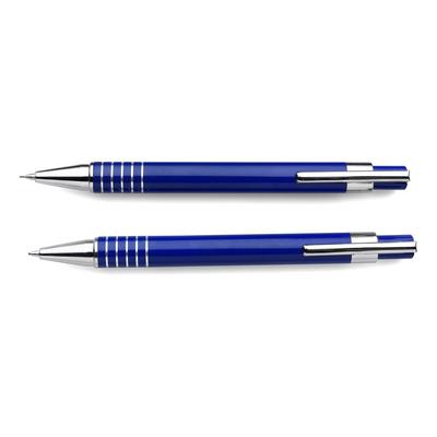 Writing set, ball pen and mechanical pencil