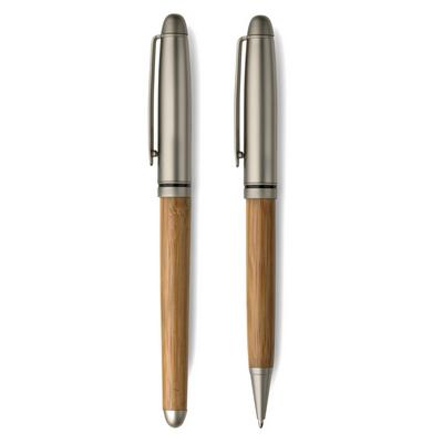 Writing set, ball pen and roller ball pen