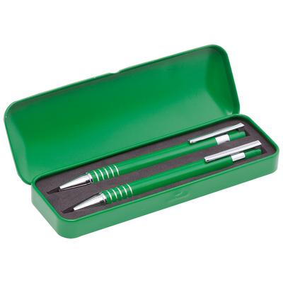Writing set, ball pen and mechanical pencil