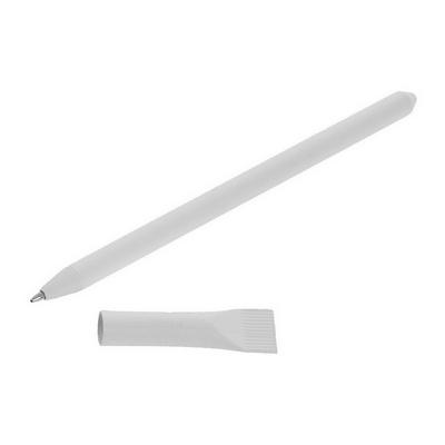 Ball pen made of rolled paper with cap