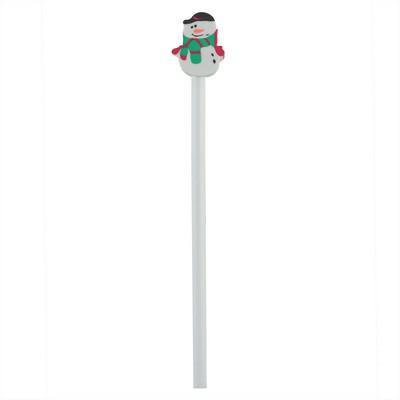 Pencil with eraser, Christmas pattern