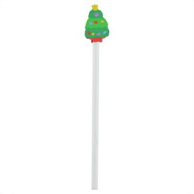 Pencil with eraser, Christmas pattern