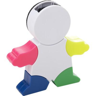 Highlighter "man", screen cleaner, keypad brush