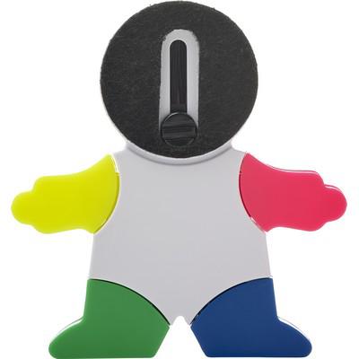 Highlighter "man", screen cleaner, keypad brush