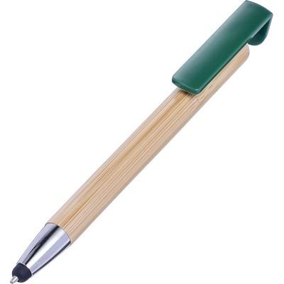 Bamboo ball pen, touch pen, phone stand