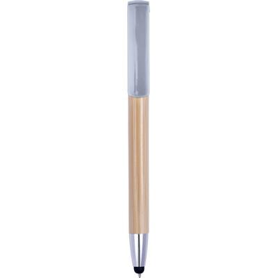 Bamboo ball pen, touch pen, phone stand