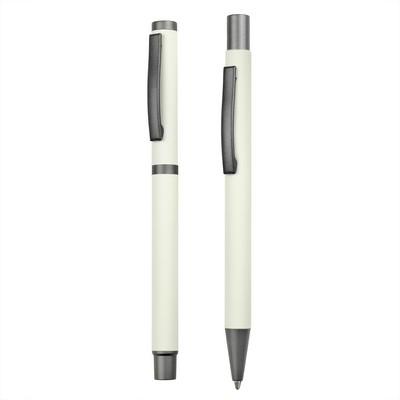 Writing set, ball pen and roller ball pen