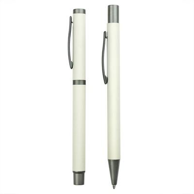 Writing set, ball pen and roller ball pen