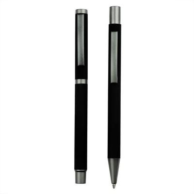 Writing set, ball pen and roller ball pen