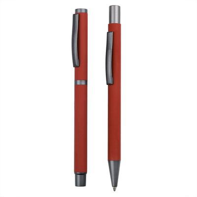 Writing set, ball pen and roller ball pen
