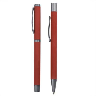 Writing set, ball pen and roller ball pen