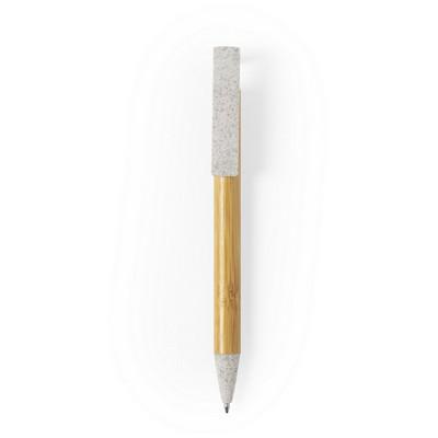 Bamboo ball pen, wheat straw details, phone stand