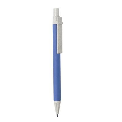 Recycled cardboard ball pen, wheat straw details