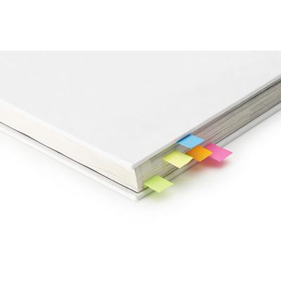 Memo holder, sticky notes, ruler