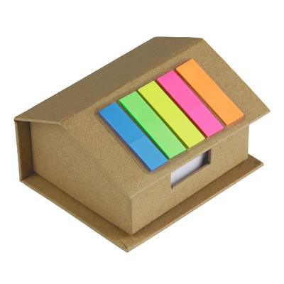 Memo holder "house", notebook, sticky notes