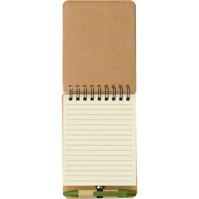 Memo holder, notebook approx. A6, sticky notes and ball pen