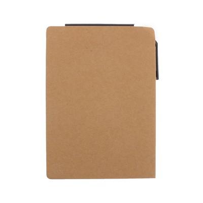 Memo holder, notebook A6, sticky notes, ball pen
