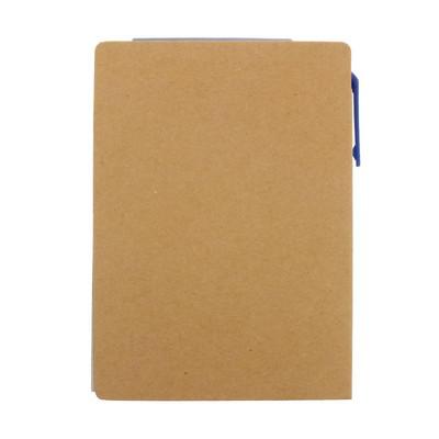 Memo holder, notebook A6, sticky notes, ball pen