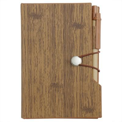 Memo holder, notebook approx. A6, sticky notes, ball pen