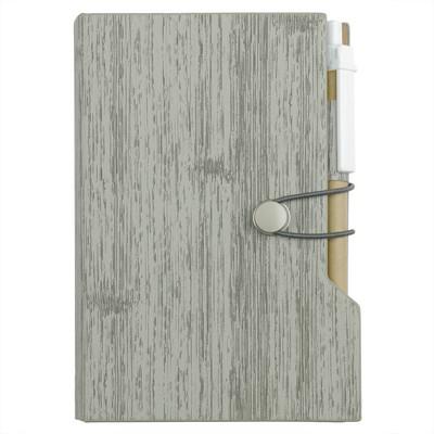 Memo holder, notebook approx. A6, sticky notes, ball pen