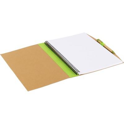 Notebook approx. A4, ball pen