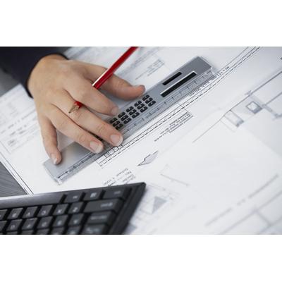 Ruler with calculator