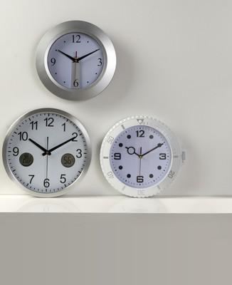 Wall clock, weather station