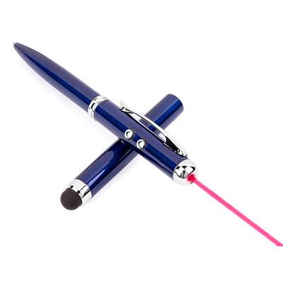 Laser pointer with LED light, ball pen, touch pen