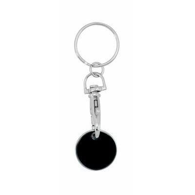 Keyring with shopping cart coin