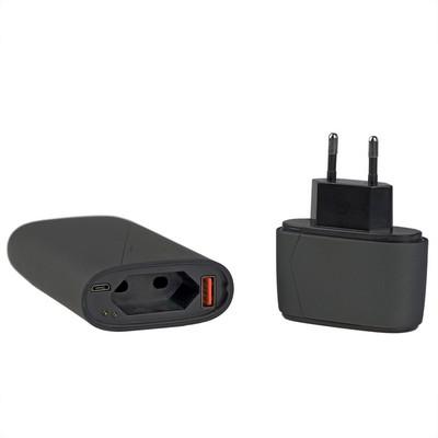 Power bank 7500 mAh Mauro Conti, wall charger