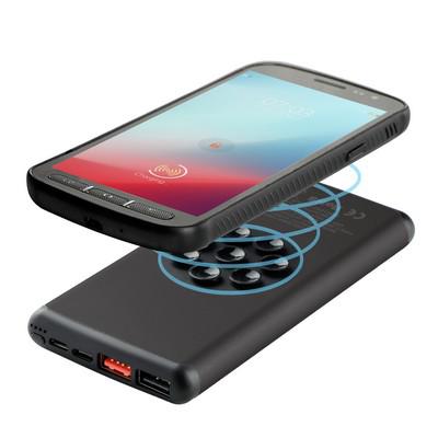 Wireless power bank 10000 mAh Mauro Conti with suction cups, wireless charger 10W