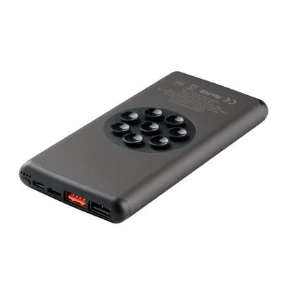 Wireless power bank 10000 mAh Mauro Conti with suction cups, wireless charger 10W
