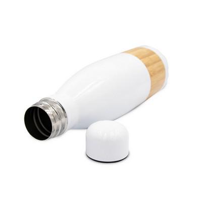 Thermo bottle 500 ml with bamboo detail