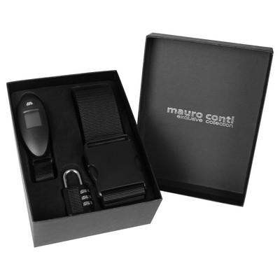 Travel set Mauro Conti, luggage scale, luggage strap and travel padlock