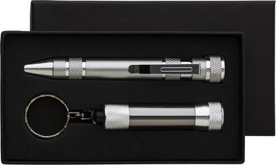 Tool set, screwdriver (8 el.), 3 LED pocket torch