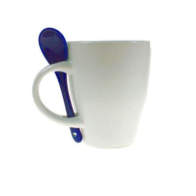 Ceramic mug 300 ml with spoon