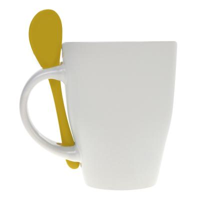 Ceramic mug 300 ml with spoon Ceramic mug 300 ml with spoon