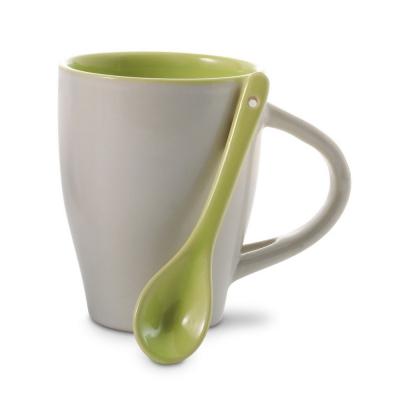 Ceramic mug 300 ml with spoon Ceramic mug 300 ml with spoon