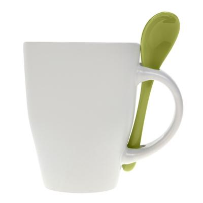 Ceramic mug 300 ml with spoon Ceramic mug 300 ml with spoon