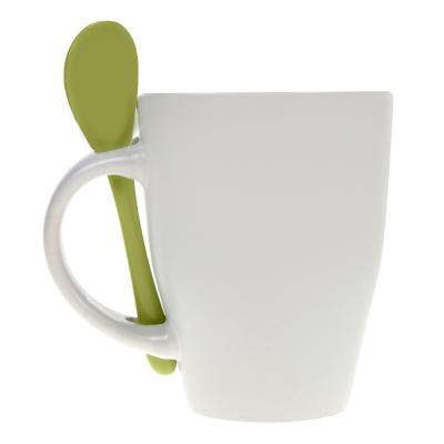 Ceramic mug 300 ml with spoon Ceramic mug 300 ml with spoon