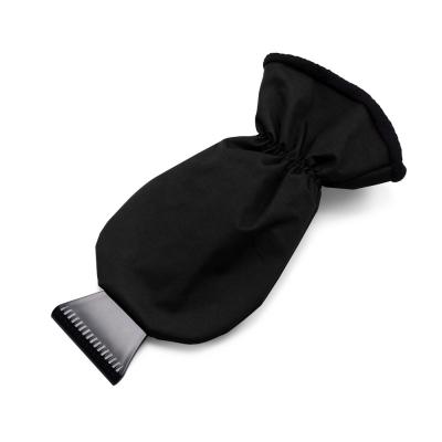 Ice scraper in glove