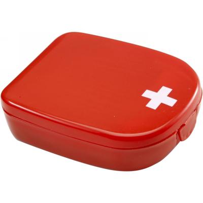 First aid kit in plastic case, 5 pcs