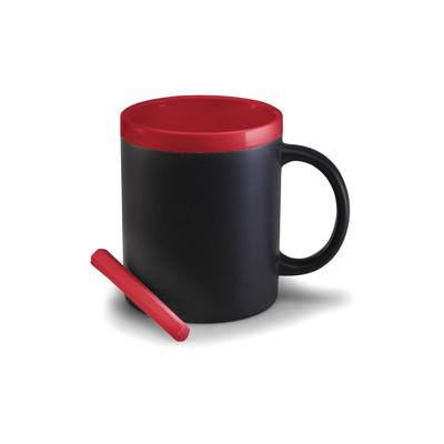 Ceramic mug for drawing 300 ml, chalk