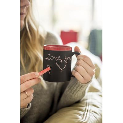 Ceramic mug for drawing 300 ml, chalk