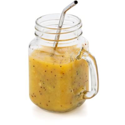 Stainless steel drinking straw set