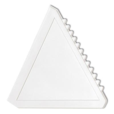 Triangular ice scraper