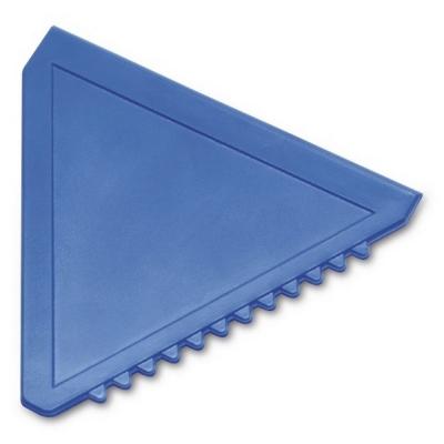 Triangular ice scraper