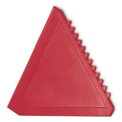 Triangular ice scraper